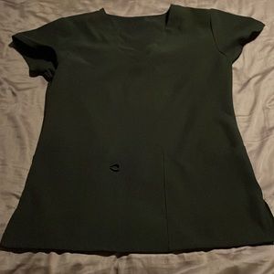 Extra small black scrub top